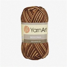 Begonia Bliss: 5-Pack of Variegated Brown Mercerized Cotton Yarn, Fine Sport 2 W - £58.86 GBP