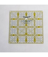 Omnigrid 4&quot; x 4&quot; square quilting ruler Yellow marked lines 4x4 - £7.15 GBP
