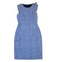 NWT J.Crew Resume Sheath in Bright Indigo Stretch Linen Dress 0 $168 - $100.00