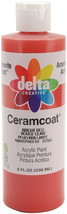 Ceramcoat Acrylic Paint 8oz-Bright Red - Transparent - £15.16 GBP