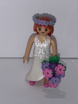 Playmobil Mystery Figure Series 9 5599 Bride With Flower Bouquet Hair Wr... - $12.86
