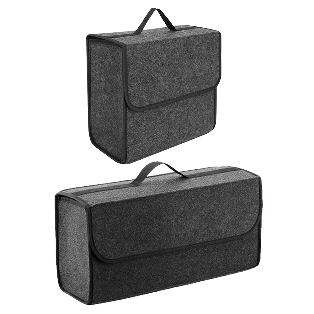 Car Storage Box Trunk Auto Organizer Portable Foldable Soft Felt Storage... - £10.17 GBP+