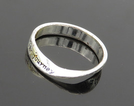 925 LA Sterling Silver - Vintage Inspirational Quote Band Ring Sz 9 - RG18729 - £24.98 GBP