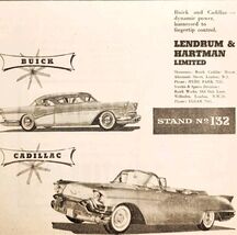 1957 Lendrum &amp; Hsrtman Buick Cadillac Dealer Import Advertisement Autoca... - $13.50
