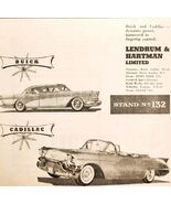 1957 Lendrum &amp; Hsrtman Buick Cadillac Dealer Import Advertisement Autoca... - $18.92 CAD