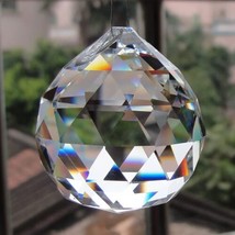 Crystal Hanging Chandelier Pendant Suncatcher Faceted Prism Glass Lamp 2... - £18.61 GBP