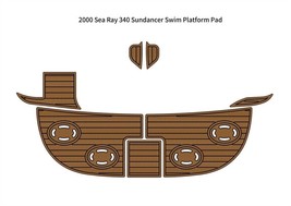 2000 Sea Ray 340 Sundancer Swim Platform Pad Boat EVA Foam Teak Deck Flo... - £356.32 GBP