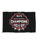 UGA NCAA University of Georgia 2021 National Champions Logo 3&#39;x5&#39; Flag B... - £30.37 GBP