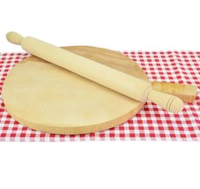 Large wooden rolling pin pastry pie pizza roller - £12.19 GBP
