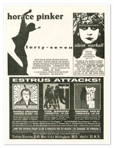 Horace Pinker Sotto Voce Estrus Records Vintage 1992 Newsprint Magazine Ad - £7.58 GBP