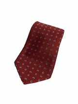 Andrew Ties Zadi Milano Italian Red Paisley Made Silk Tie ETY - £14.44 GBP