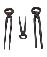Antique Blacksmith Farrier Nippers Lot Vintage Cutters Tools Forged 10&quot; 6&quot; - $655.01 MXN