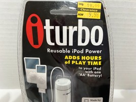iTURBO REUSABLE POWER FOR iPOD - DIGITAL CHARGER - MODEL IP140 &amp; Battery - $6.68