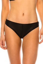 Women&#39;s Black Stripe Lace Thong (L) - $8.91