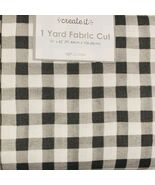 Create It 36"x42" Black Check Precut Sewing & Craft Fabric, 1/2" X .375" Squares - $9.79
