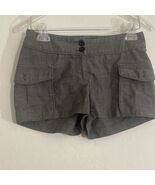 Kensie Pretty Women’s Gray Front Flap Pocket Shorts Size 2 - $251.91 MXN