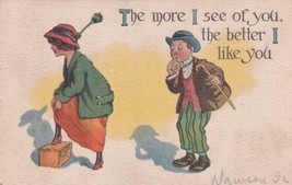 The More I See Of You The Better I Like You 1910 Dawson Iowa Perry Postcard C32 - £2.39 GBP