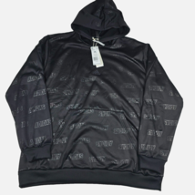 Adidas Sportswear Sweatshirts Men&#39;s 2XL Black BL HD Q4 IJ6435 Logo Print New - £42.88 GBP