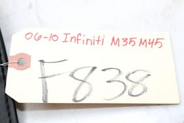 06-10 INFINITI M35 M45 Front Left Driver Side Upper Seat Cover F838 image 12