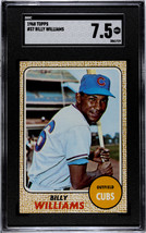Billy Williams 1968 Topps Baseball Card #37- SGC Graded 7.5 NM+ (Chicago Cubs/HO - £69.97 GBP