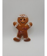 Ceramic Gingerbread Girl Christmas Ornament Alpine Pottery Roseville Ohio - £13.23 GBP