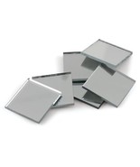 24 Real Glass Square Tiles 3/4&quot; x 3/4&quot; squared Shape MIRRORS disco ball ... - $28.95 CAD