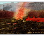 Vulcano IN Eruzione Di Kilauea Hawaii Hi Th South Seas Curio DB Cartolin... - $18.38