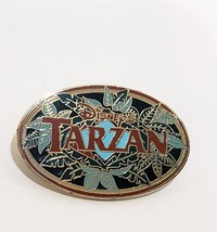 Disney's Tarzan Logo Word with Leaves Oval Pin 3407 Part of set #141 Disney 2000 - £20.55 GBP
