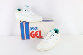 NOS Vtg 90s Asics Womens 10.5 Spell Out Solace Sneakers Shoes White Green AS IS - £77.28 GBP