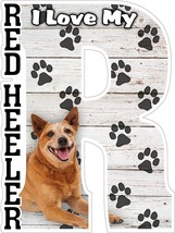 I Love My Red Heeler Fridge Magnet - $8.49