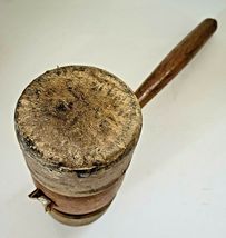 PRIMITIVE MALLET WITH LEATHER ENDS image 3