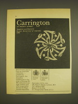 1963 Carrington Jewellers Sapphire and Diamond Brooch Ad - Carrington of... - $18.49