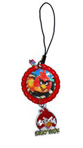 Angry Bird cell phone- zipper pull with Charm  PICKONE - $6.00