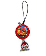 Angry Bird cell phone- zipper pull with Charm  PICKONE - £4.76 GBP
