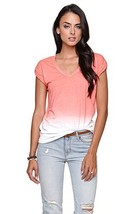 Women&#39;s Jr La Hearts Extreme Roll Tee T Shirt Coral Fade To White Medium New $25 - £11.76 GBP