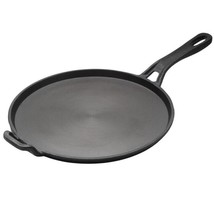 Cast Iron Dosa Tawa 29 cm Pre-Seasoned flat tortilla pan Non-Stick - £62.36 GBP