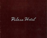Palace Hotel Room Service Menu Tokyo Japan  - $41.49