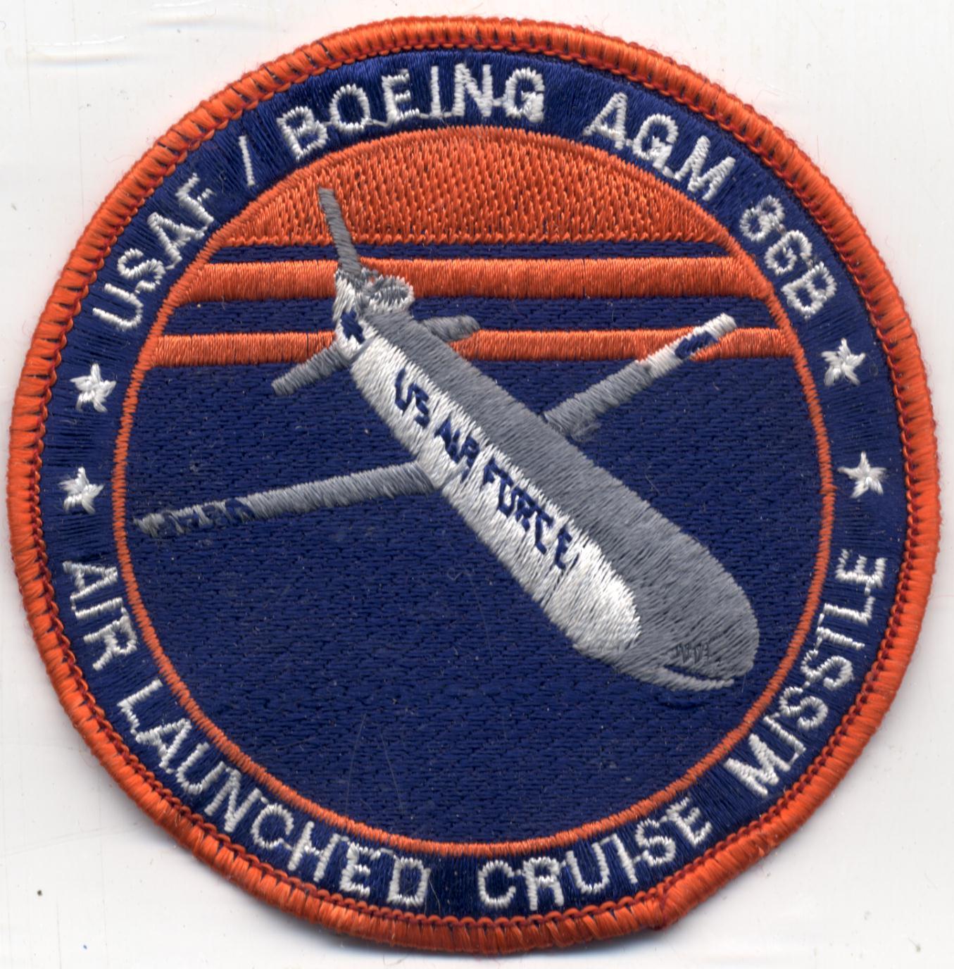 Primary image for US Air Force Boeing AGM 86B Air Launched Cruise Missile 3 1/2" Embroidered Patch