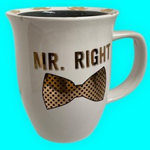 10 Strawberry Street Mr. Right Mug, Mustache Rim 12oz, Wedding Engagemen... - $15.90