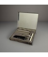 Vintage Mini Travel Razor Set Mirrored Case Contemporary Design - £16.19 GBP