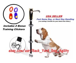 Black Doggy Doorbells Plus 2 Bonus Obedience Clickers, House Training  - £10.19 GBP