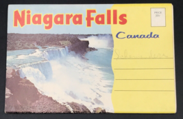 Niagara Falls Canada Souvenir Photo Book Postcard Plastichrome 6.25&quot; x 4.25&quot; - £7.60 GBP