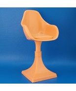 Barbie Dream House Retro Orange MCM Pod Pedestal Stool Chair Dollhouse F... - £7.77 GBP