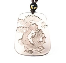 100% Nice Natural Ice Kinds of Obsidian chinese dragon Charm Luck amulet Pendant - £24.00 GBP
