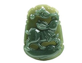 Natural Green Jade 12 Zodiac Rabbit Charm Chinese Pendant Necklace - £19.44 GBP