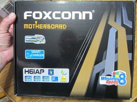 New Foxconn Motherboard H61AP H61 LGA1155 DDRIII 1333/1066 6-channel Audio Win8 - £352.85 GBP