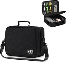 Luxtude Large Electronics Organizer, Thickened Cable Organizer Bag For 11&quot; Ipad, - £27.64 GBP