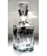 Heavy Clear Glass 10.5 inch Square Whiskey / Bourbon Decanter - $51.81 CAD