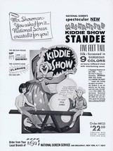 1965 Kiddie Show Clown Standee ORIGINAL Vintage 9x12 Industry Ad  - £15.73 GBP