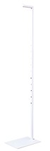 Adjustable Single Costumer Display Rack - White Finish  Adjustable Heig... - $1,023.48 MXN
